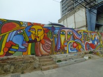 Colorful art on a wall - Valparaiso