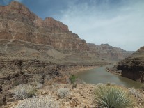 The Grand Canyon from the shores of the Colorado River (helicopter photo break)